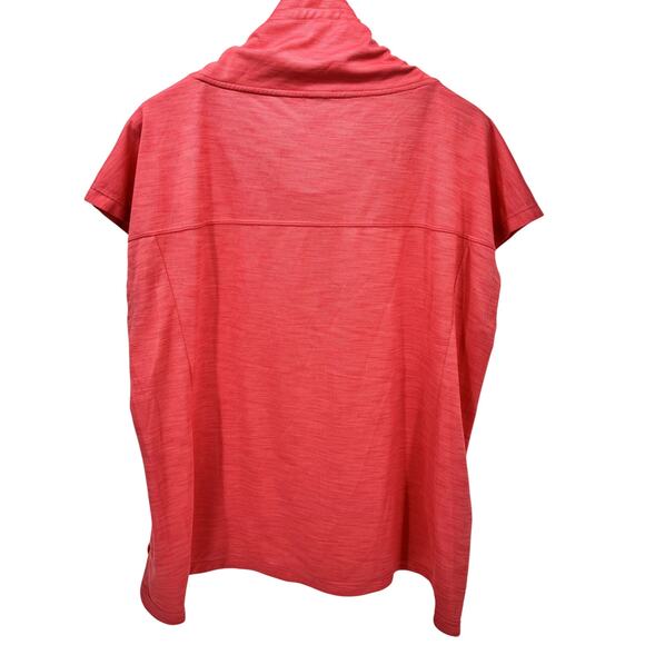Talbots Sweatshirt Womens XL Pink Sleeveless Cowl Neck Pullover + Pockets Active - Picture 4 of 7